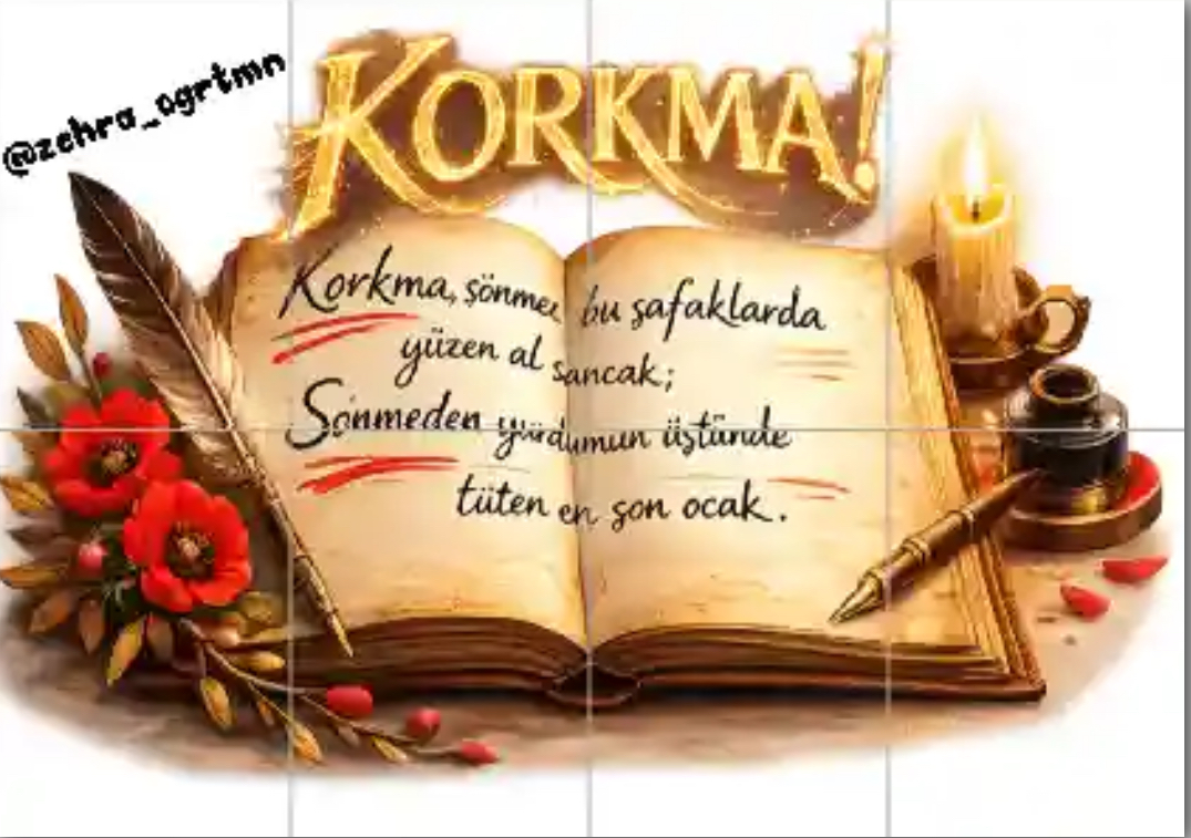 8 A4 Korkma Yazılı Defter - Ücretsiz İndir