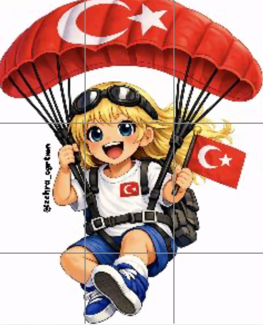 9 A4 Paraşütlü Çocuk 8 - Ücretsiz İndir