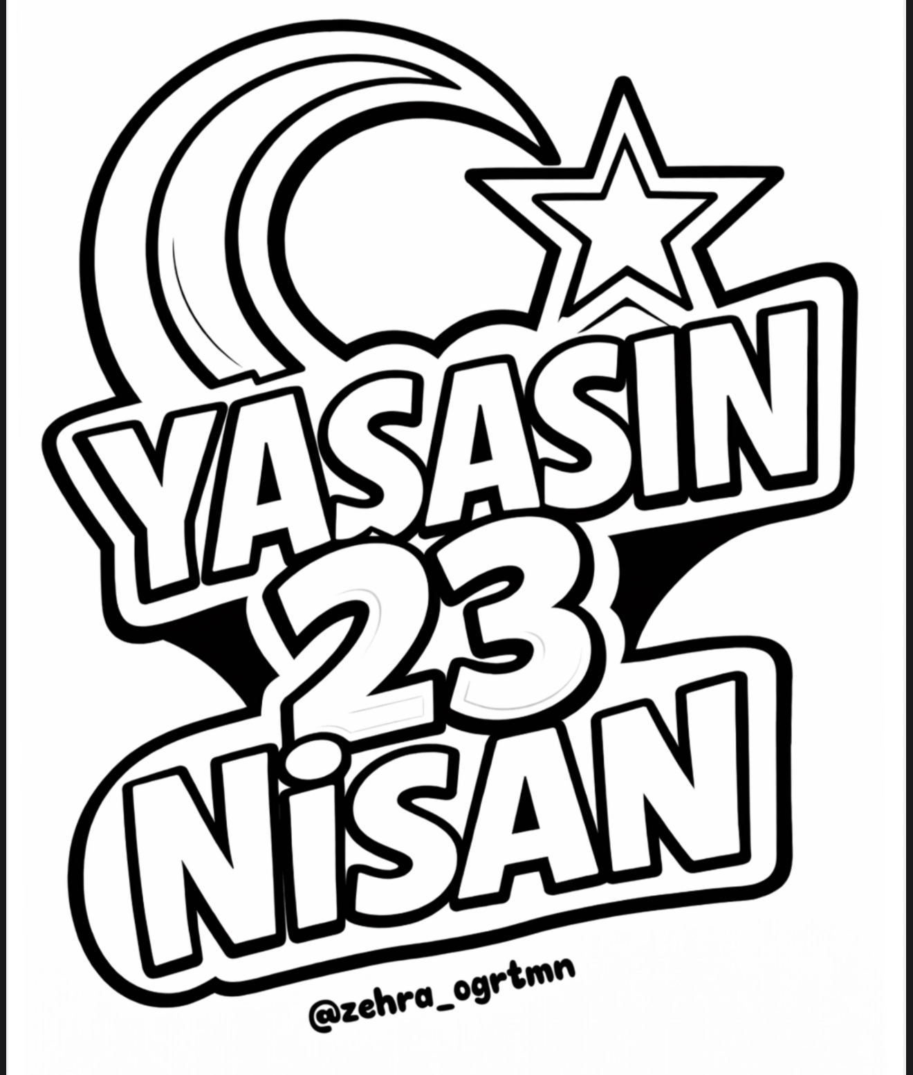 23 Nisan Cam Süsleri RENKSİZ - Ücretsiz İndir